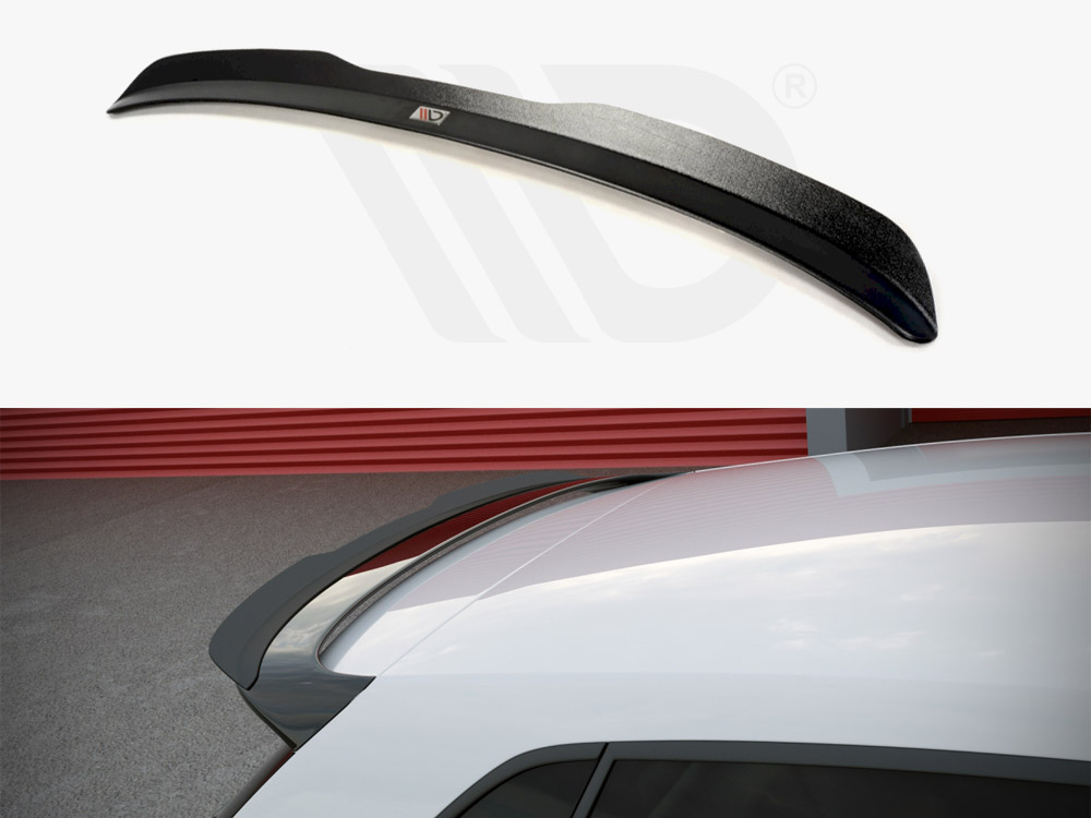 Maxton Design Gloss Black Spoiler Extension VW Polo Mk5 'R' WRC, view 1