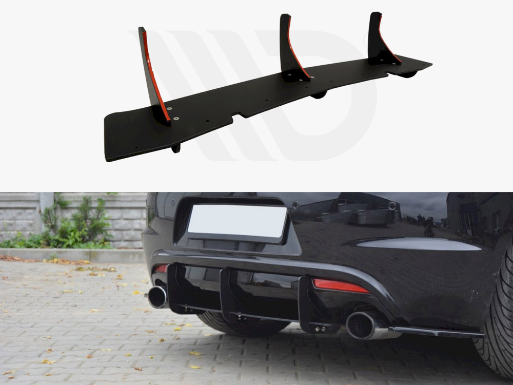 Maxton Design VW Scirocco R Rear Diffuser Rear Side Splitters, view 1