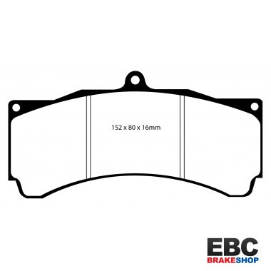 EBC Yellow Stuff Pads to suit Forge 6 Piston Calipers - DP4032R