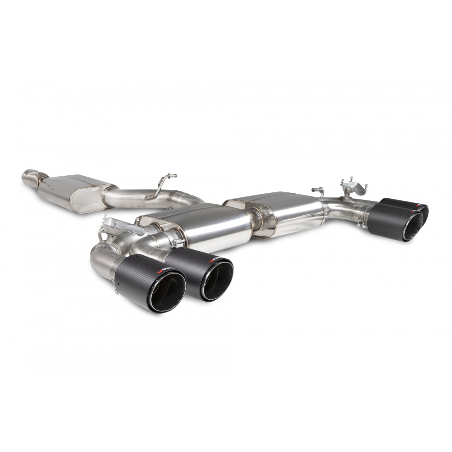 Scorpion GPF-back Exhaust System - Formentor 2.0 TSI 4Drive 310 – Non-resonated Black Daytona Round Trims - SSTS016C, view 1