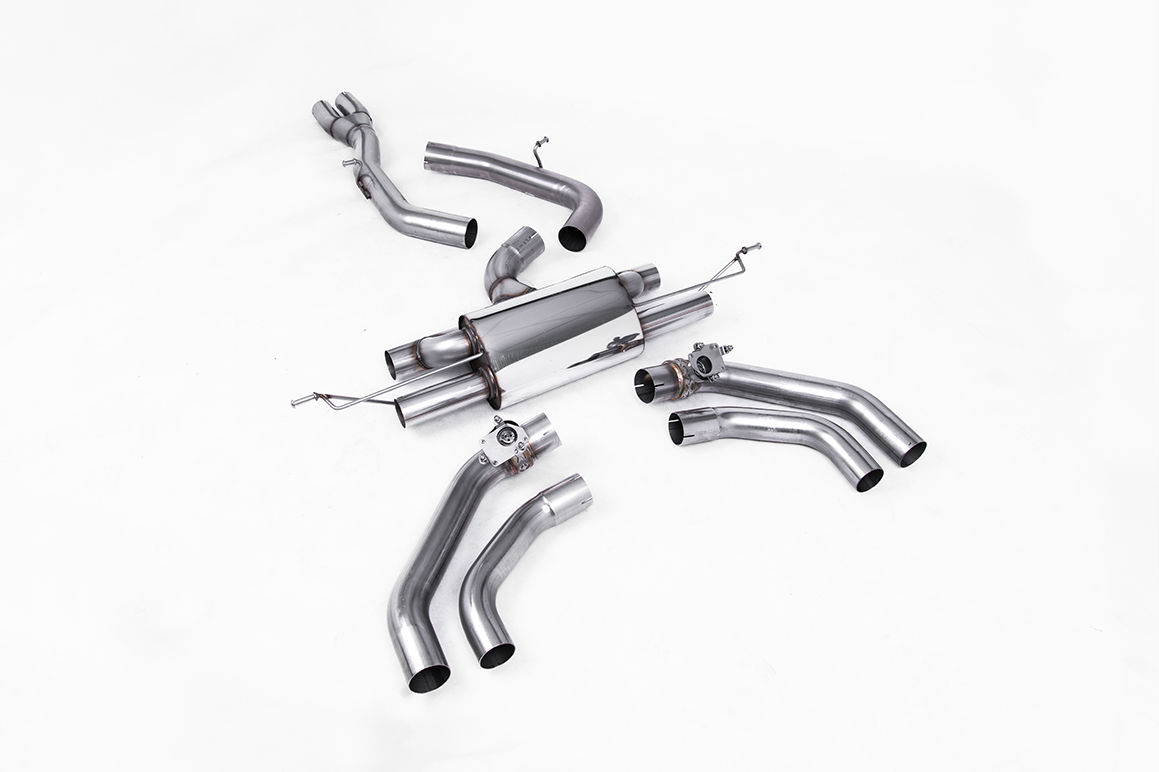 Milltek Particulate Filter-back Race 80mm System, Fits with OE Tailpipes - RSQ3, view 1