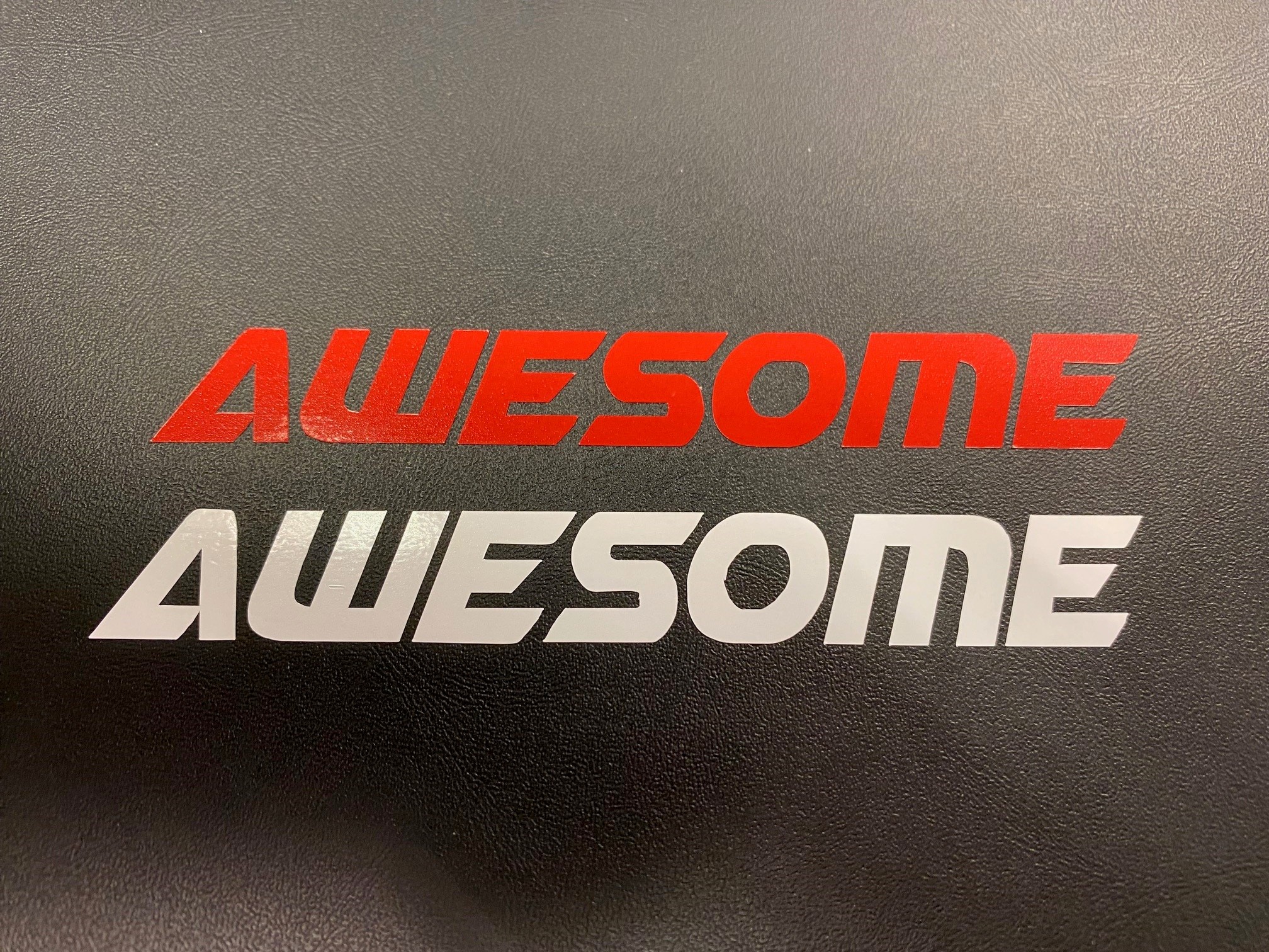 Awesome Die Cut Vinyl Decal / Sticker – White Die Cut Decal (AWE-DECAL-WHT)