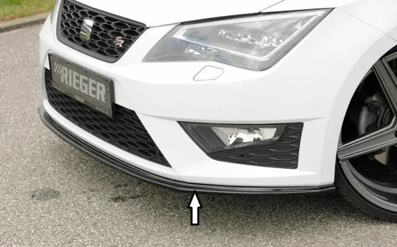 Rieger Front Splitter Gloss Black - Leon FR & Cupra (2013-17)