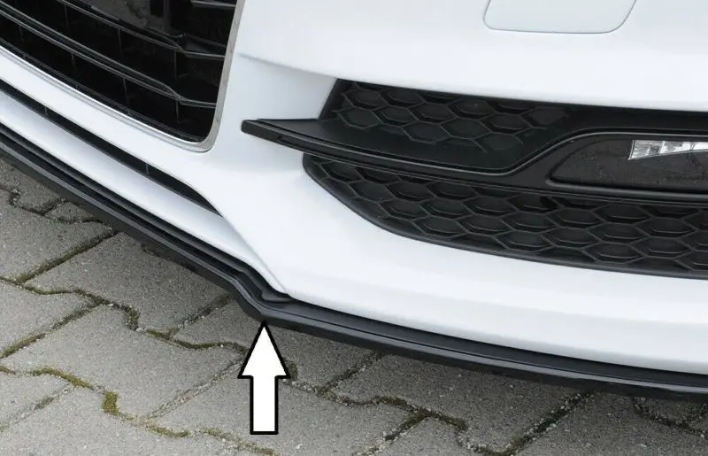 Rieger Front Splitter Gloss Black - A3 & S3 4 Door Saloon