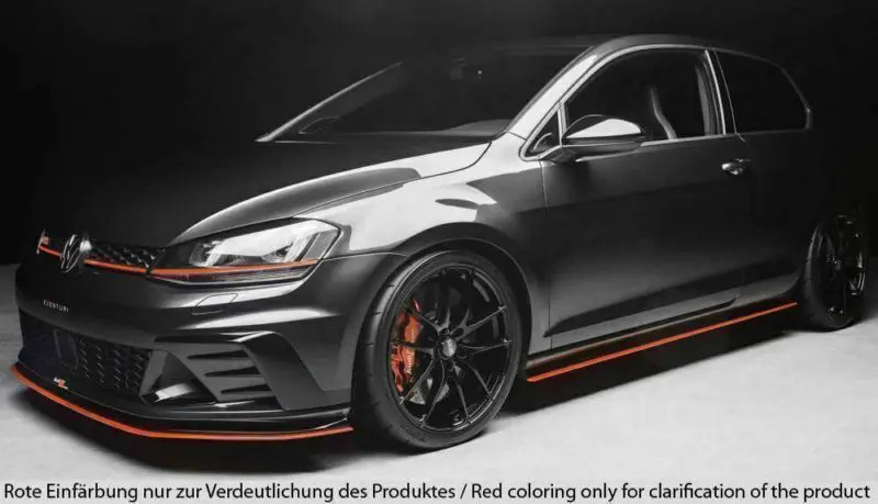 Rieger Front Splitter Satin Black - Golf MK7 GTI Clubsport