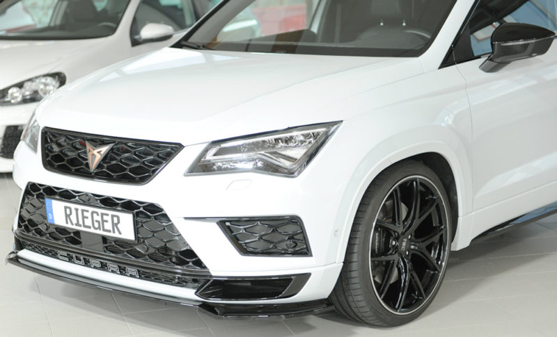 Rieger Front Splitter Gloss Black - Cupra Ateca 4Drive (5FP)