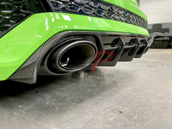 AP Design Dry Carbon Diffuser Gloss Twill - RS3 8Y, view 1