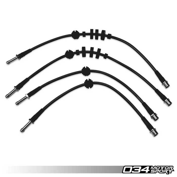 034 Motorsport - Stainless Steel Braided Brake Line Kit, B8/B8.5 Audi Q5/SQ5