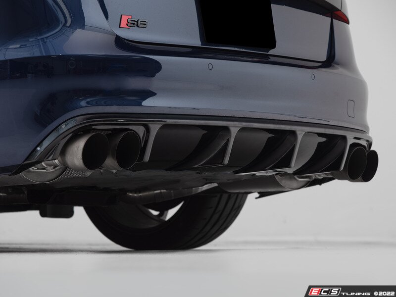 ECS Tuning Gloss Black Rear Diffuser - S6 C7 (Pre-facelift)
