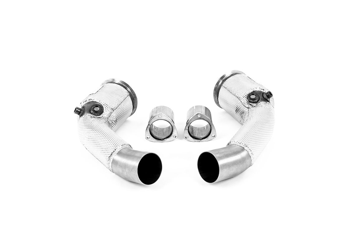 Milltek Large Bore Downpipe with Cat & GPF Delete - Audi RS6 (C8) Fit: Milltek Sport OPF/GPF Back