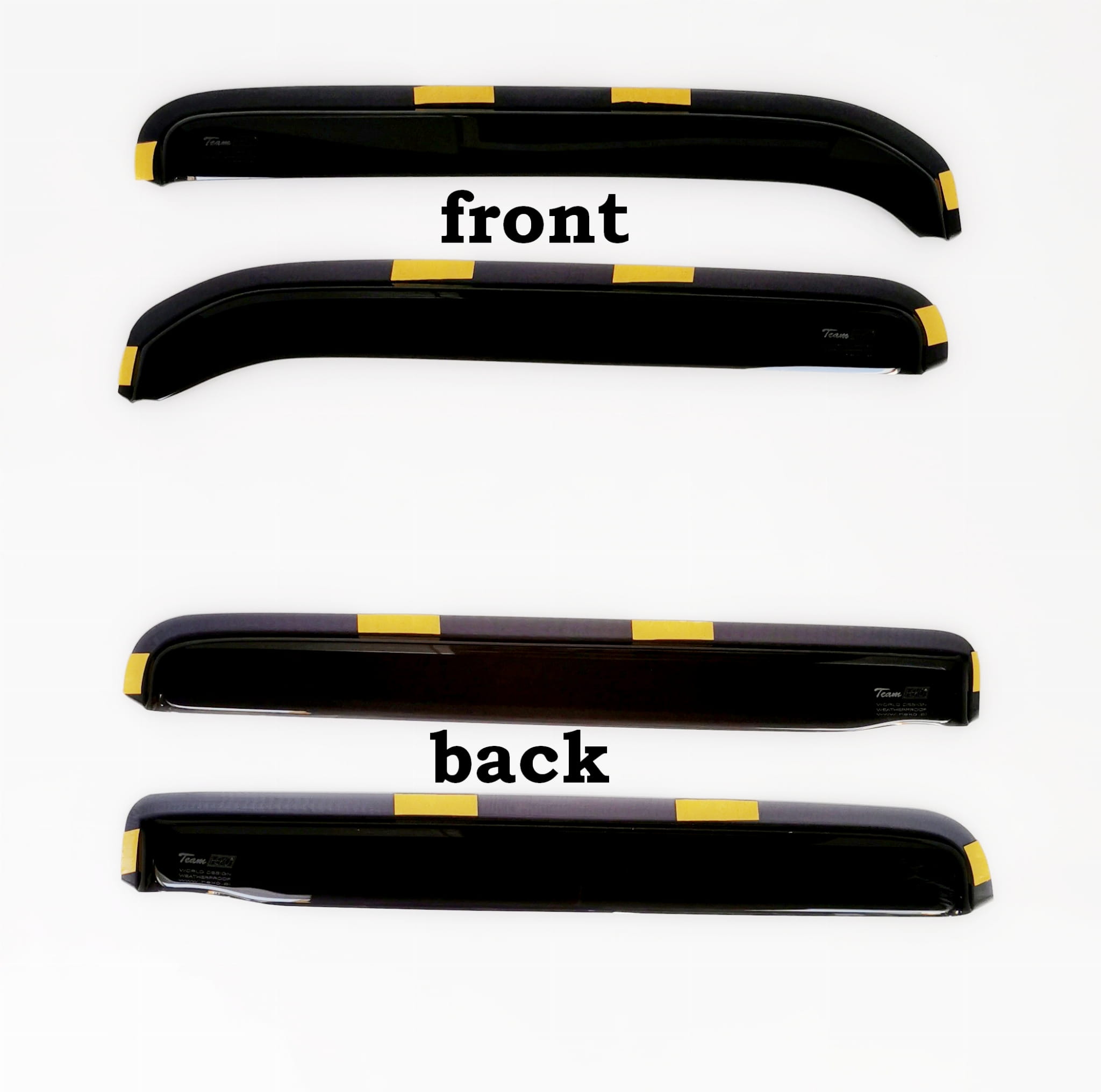 Team Heko Wind Deflectors - VW JETTA I (4 Door) 1979 - 1983 (Short)