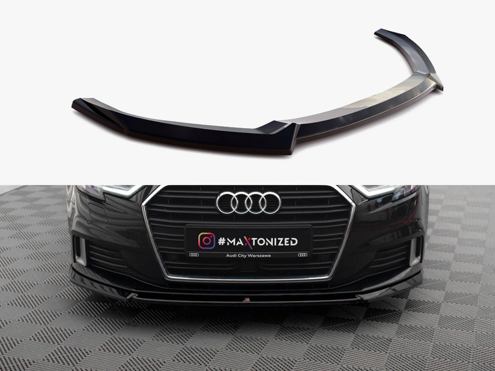 Maxton Design Front Splitter V.2 Audi A3 Sportback 8V Facelift, view 1