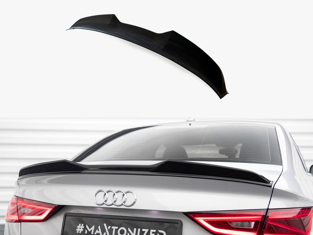 Maxton Design Spoiler CAP 3D Audi A3 / A3 S-Line / S3 Sedan 8V, view 1