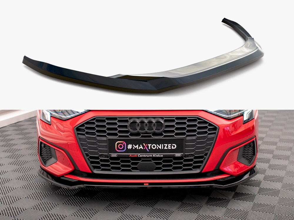 Maxton Design Front Splitter V.2 Audi A3 8Y, view 1
