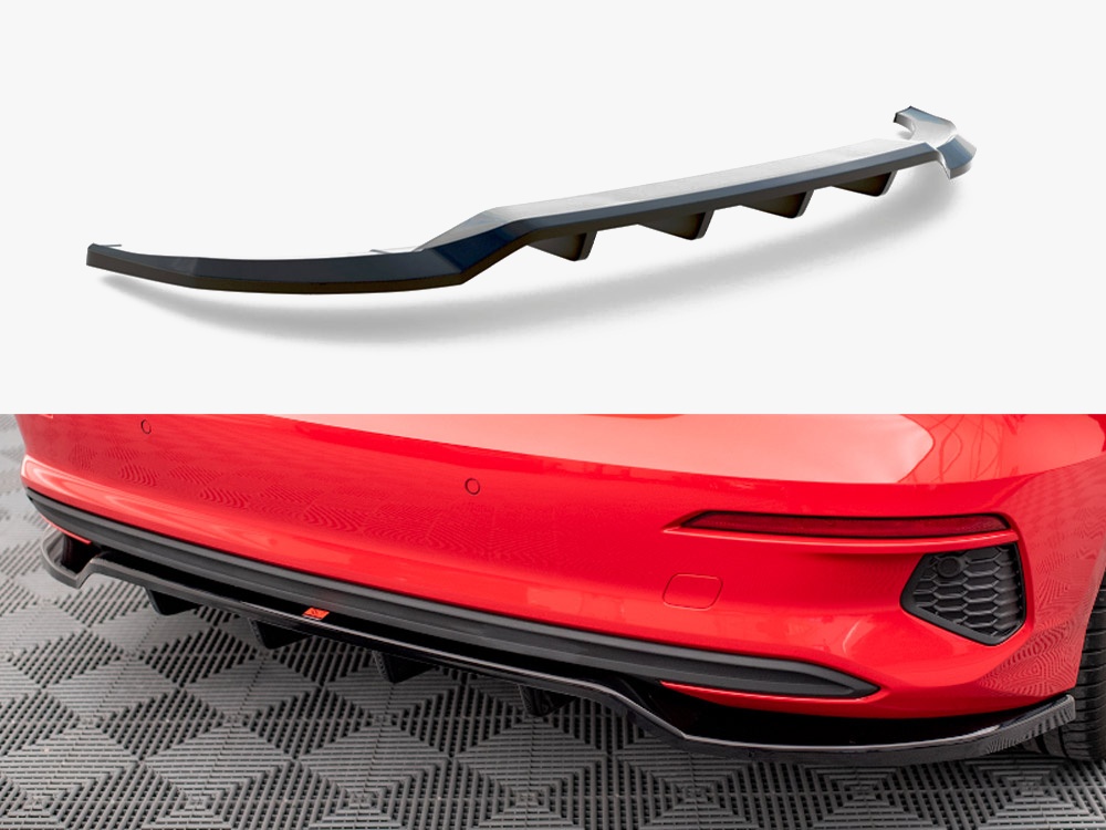 Maxton Design Central Rear Splitter (Vertical Bars) Audi A3 Sportback 8Y, view 1