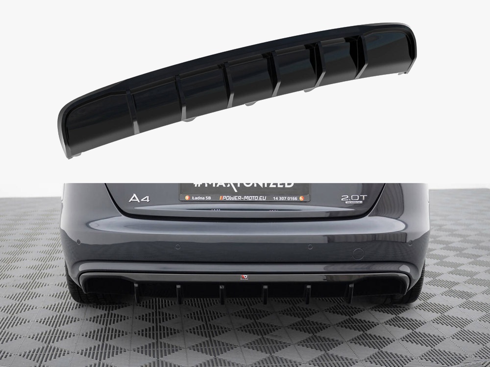 Maxton Design Rear Valance Audi A4 B8 Facelift (Version without exhausts), view 1