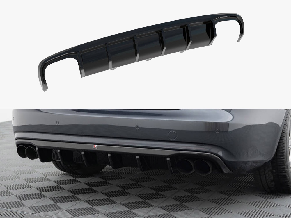 Maxton Design Rear Valance Audi A4 B8 Facelift (Version with dual exhausts on both sides), view 1