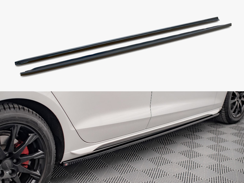 Maxton Design Side Skirts Diffusers Audi A4 B9 Facelift, view 1