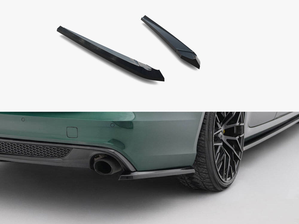 Maxton Design Rear Side Splitters V.2 Audi A6 S-Line Avant C7, view 1