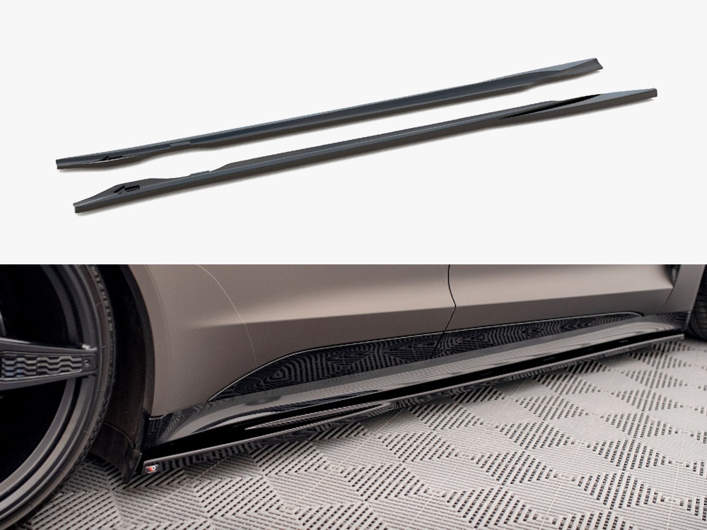 Maxton Design Side Skirts Diffusers V.1 Audi e-Tron GT / RS GT Mk1, view 1