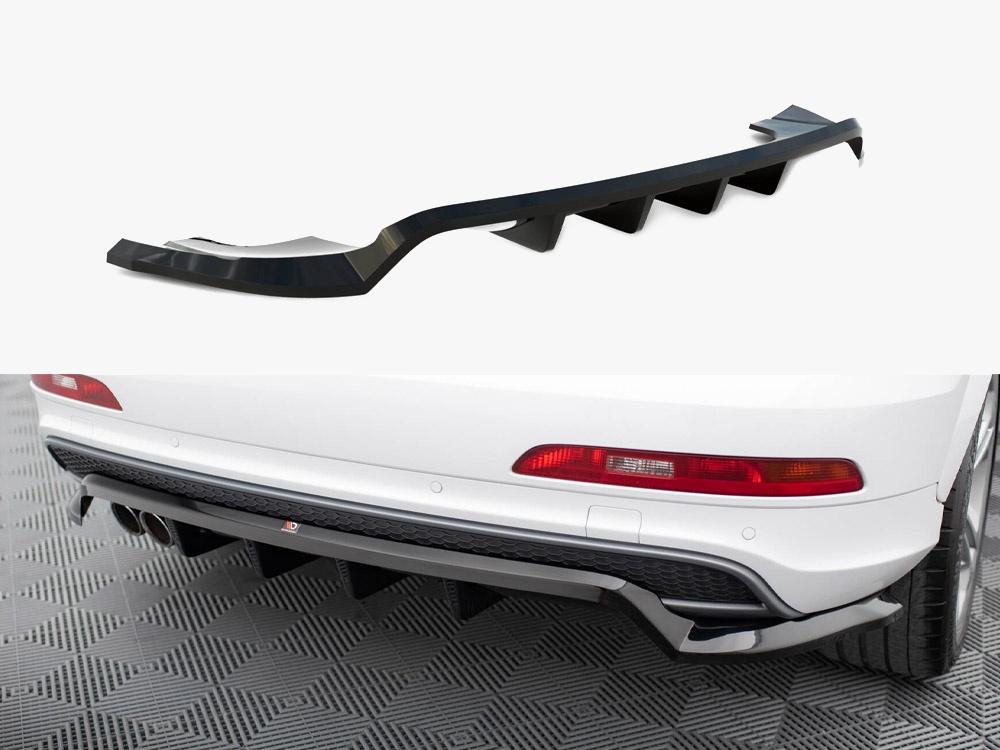 Maxton Design Rear Splitter (Vertical Bars) Audi Q3 S-Line 8U, view 1