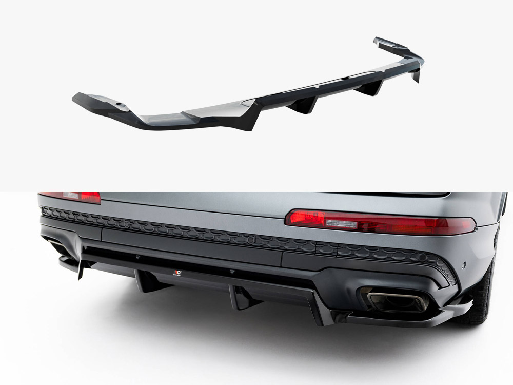 Maxton Design Rear Splitter (Vertical Bars) Audi Q7 S-Line Mk2 Facelift 2, view 1