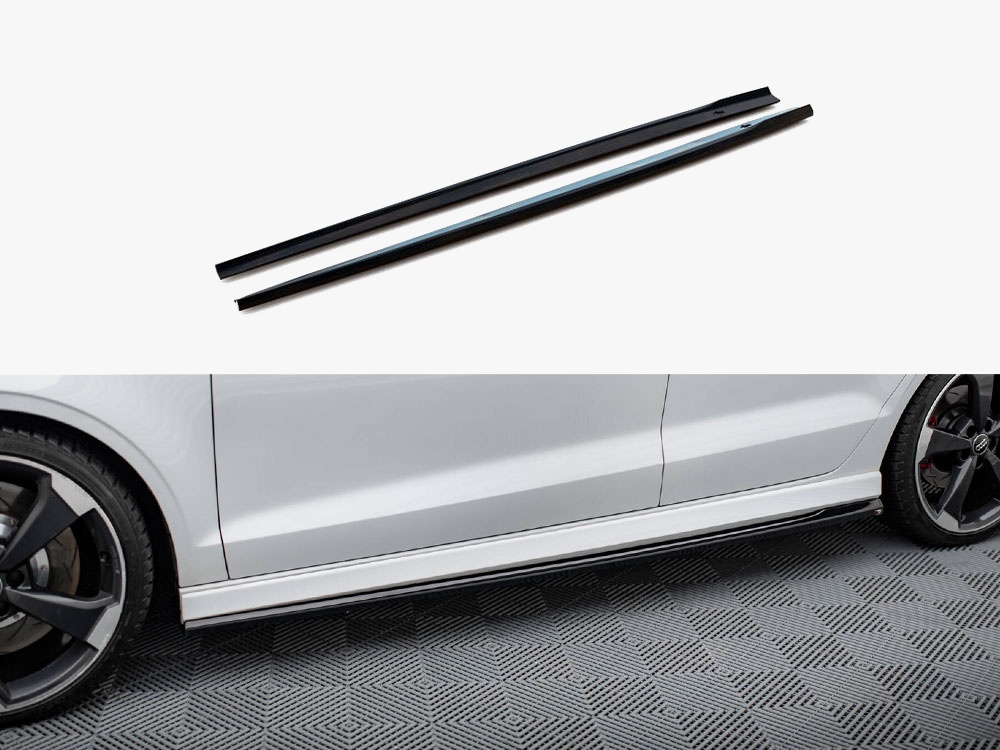 Maxton Design Side Skirts Diffusers V.2 Audi RS3 Sedan 8V Facelift, view 1