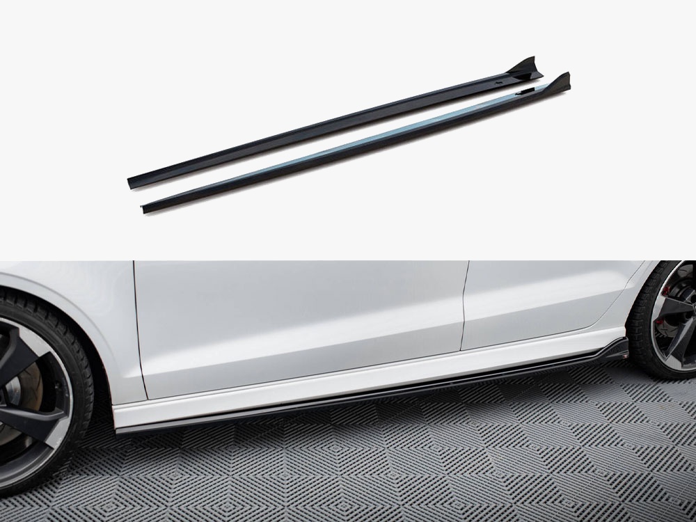 Maxton Design Side Skirts Diffusers V.3 Audi RS3 Sedan 8V Facelift, view 1