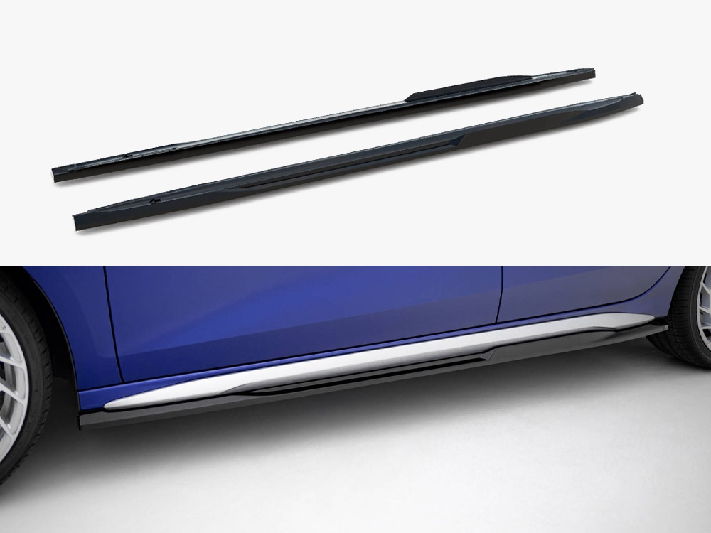 Maxton Design Side Skirts Diffusers V.2 Audi A3 S-Line Sedan / S3 Sedan 8Y Facelift, view 1