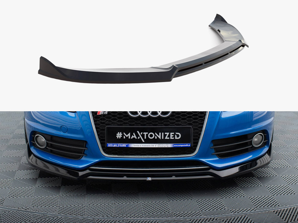 Maxton Design Front Splitter V.3 Audi S4 / A4 S-Line B8, view 1