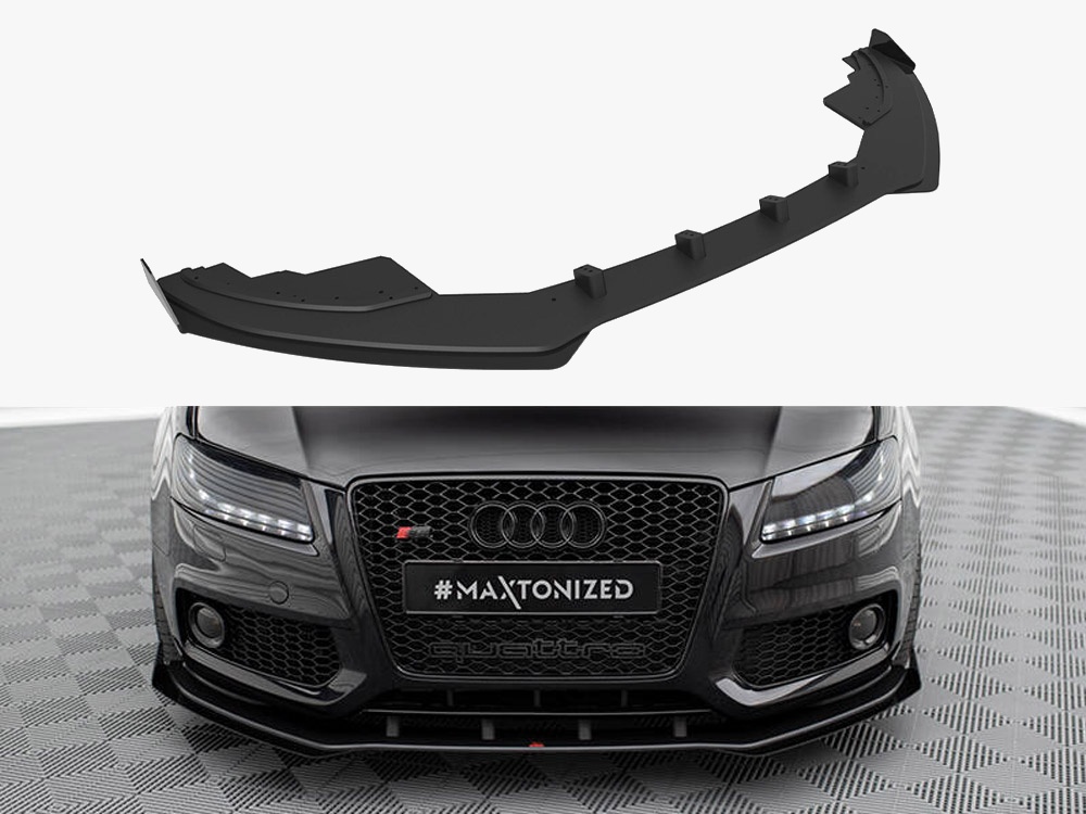 Maxton Design Street PRO Front Splitter + Flaps Audi S5 / A5 S-Line 8T, view 1