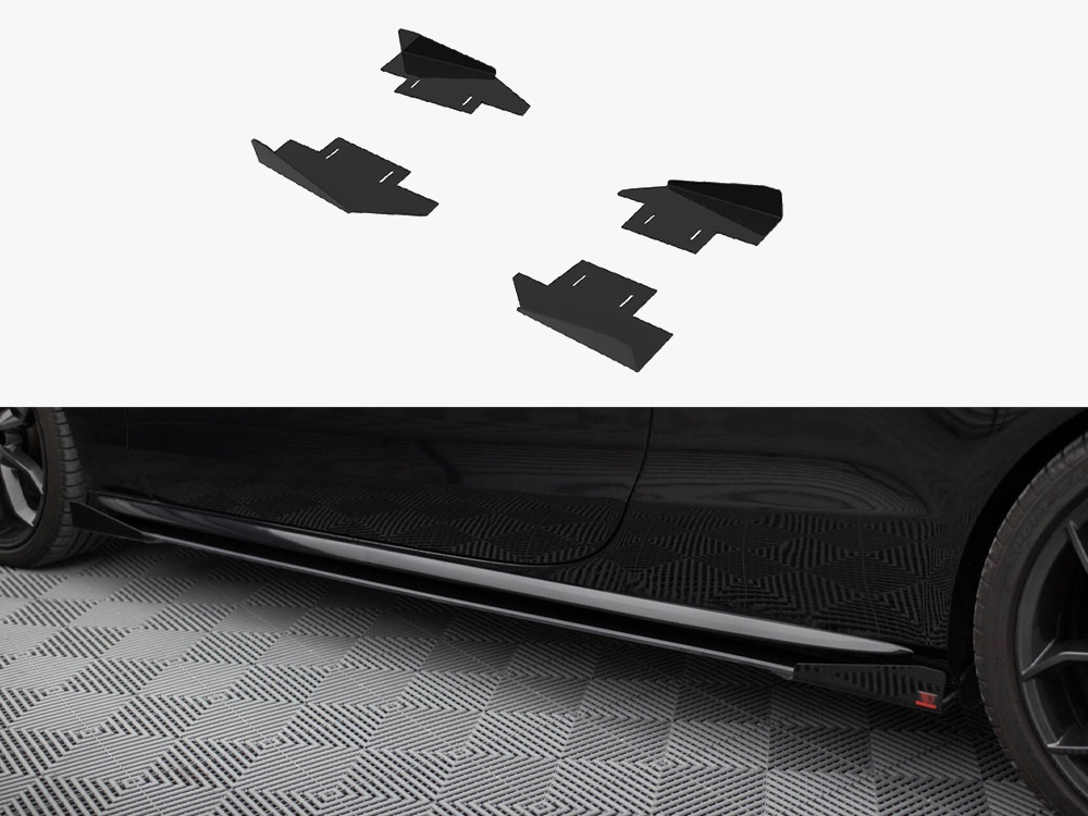 Maxton Design Side Flaps Audi A5 / A5 S-Line / S5 Coupe / Cabrio 8T / 8T Facelift, view 1