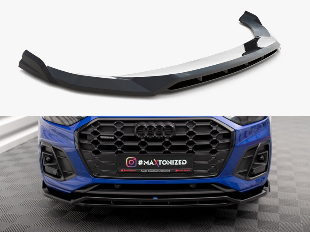 Maxton Design Front Splitter V.1 Audi SQ5 / Q5 S-Line SUV / Sportback Mk2 Facelift, view 1