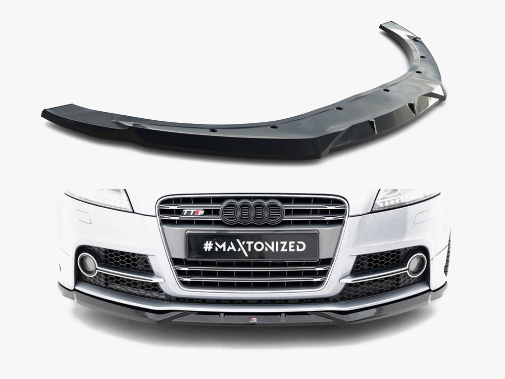 Maxton Design Front Splitter V.2 Audi TT S / TT S-Line (8J) Facelift, view 1