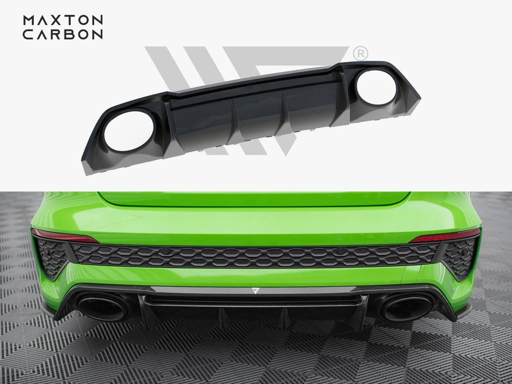 Maxton Design Carbon Fiber Rear Diffuser Audi RS3 8Y, view 1