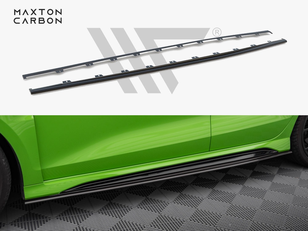 Maxton Design Carbon Fiber Side Skirts Audi RS3 Sedan / Sportback 8Y, view 1