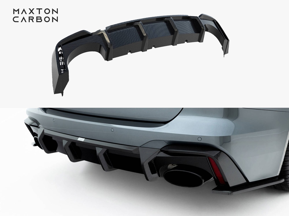 Maxton Design Prepreg Carbon Fiber Rear Diffuser Audi RS6 C8 / C8 Facelift (version without towbar), view 1