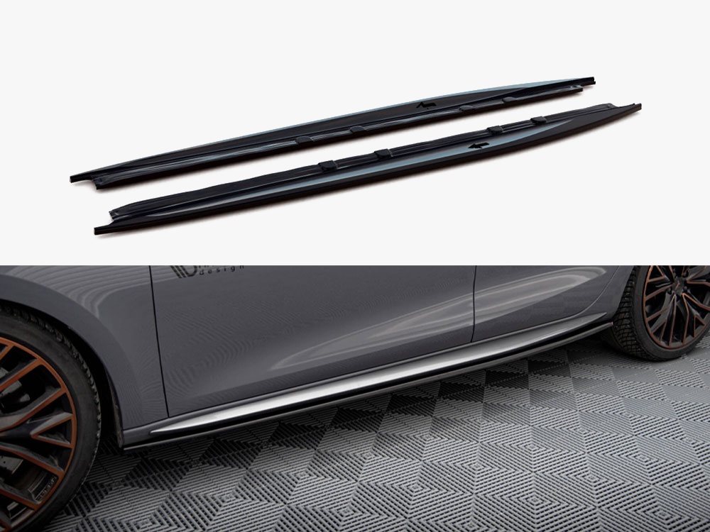 Maxton Design Side Skirts Diffusers Cupra Leon Aero Mk1, view 1