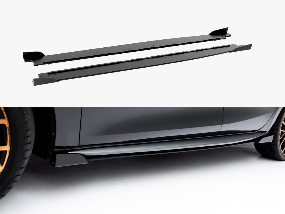 Maxton Design Street PRO Side Skirt Diffusers + Flaps - Cupra Leon ST / Hatchback Aero Mk1 / Mk1 Facelift, view 1