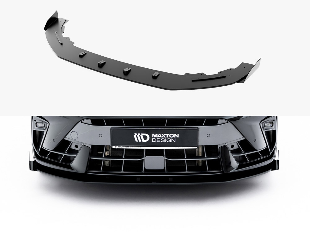 Maxton Design Street PRO Front Splitter + Flaps - Cupra Leon ST / Hatchback Mk1 Facelift, view 1