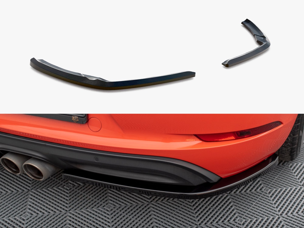 Maxton Design Rear Side Splitters Porsche 718 Cayman 982c, view 1