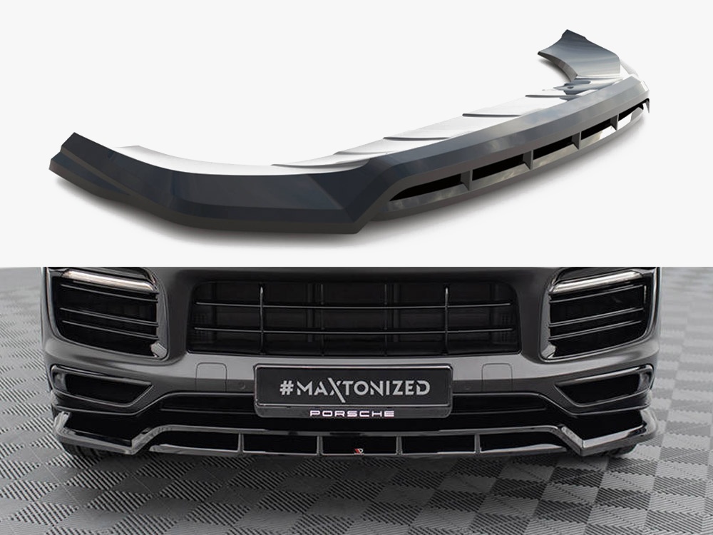 Maxton Design Front Splitter Porsche Cayenne Sport Design Mk3, view 1