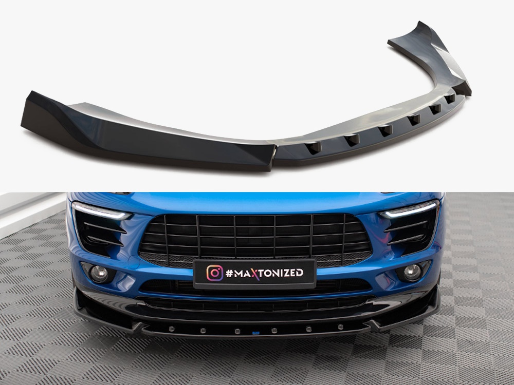 Maxton Design Front Splitter V.2 Porsche Macan Mk1, view 1