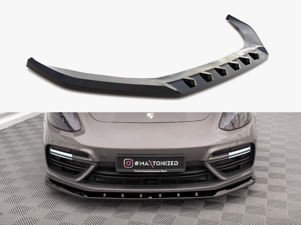 Maxton Design Front Splitter V.1 Porsche Panamera Turbo S E-Hybrid, view 1