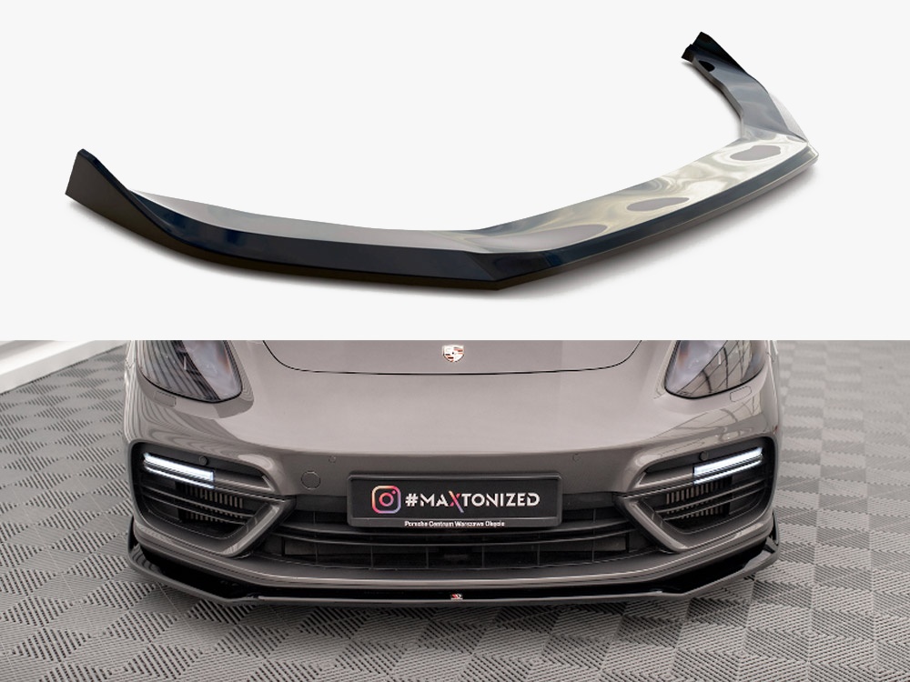 Maxton Design Front Splitter V.2 Porsche Panamera Turbo S E-Hybrid, view 1