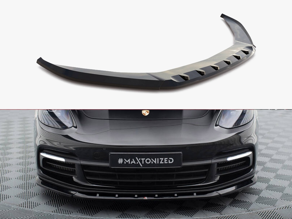 Maxton Design Front Splitter V.1 Porsche Panamera E-Hybrid / Panamera 4S 971, view 1
