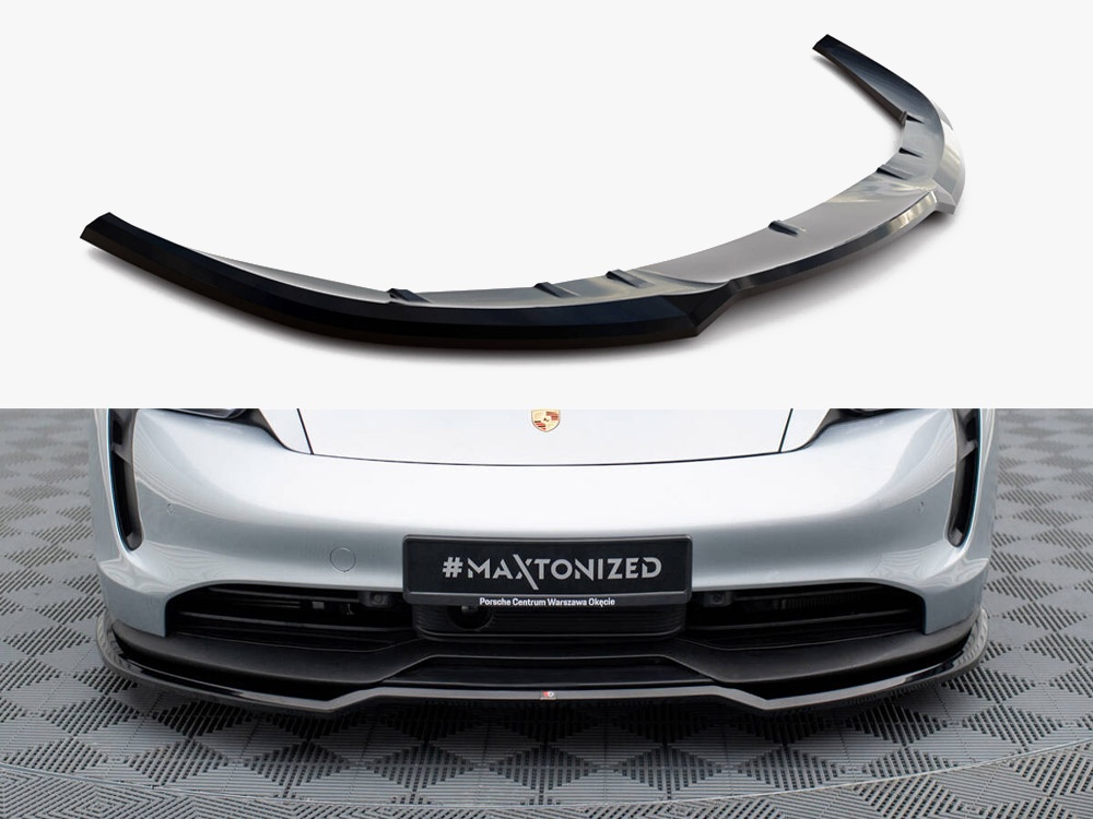 Maxton Design Front Splitter Porsche Taycan / Taycan 4 / Taycan 4S / Taycan GTS Mk1, view 1
