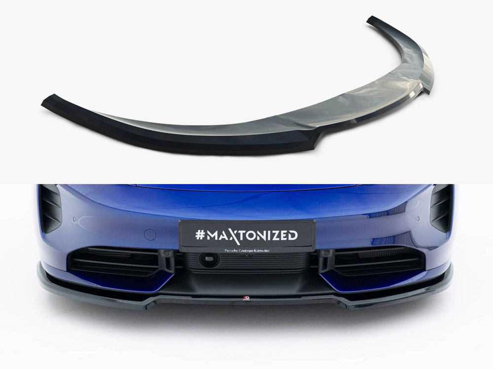 Maxton Design Front Splitter Porsche Taycan Turbo S Mk1, view 1