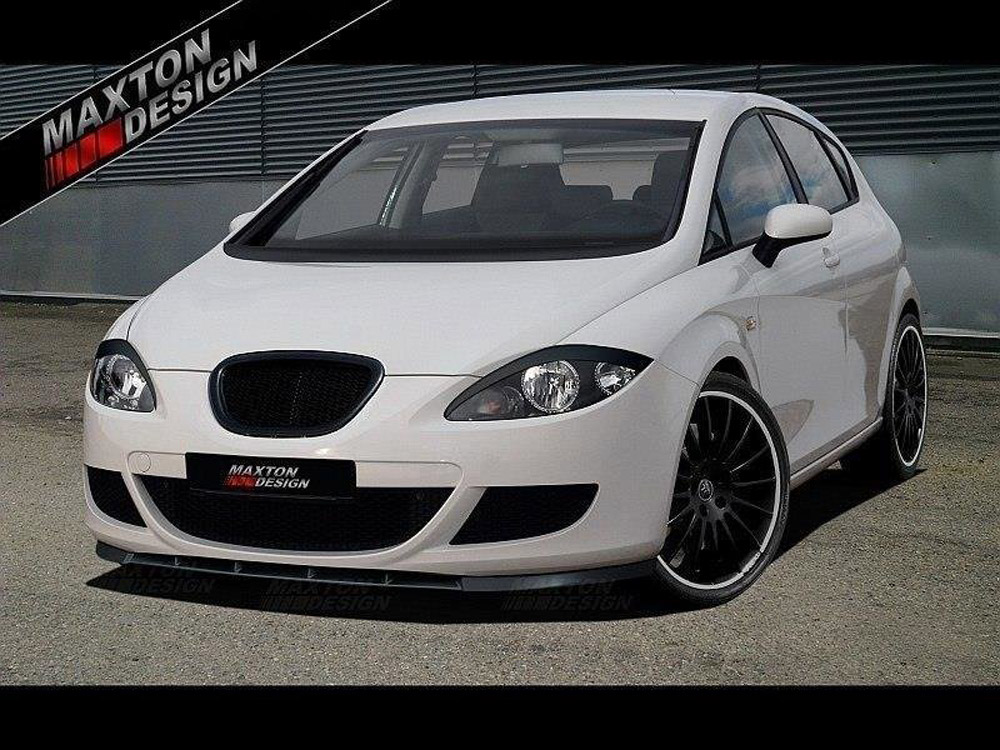 Maxton Design Front Splitter Seat Leon MK2 (Preface) - Textured