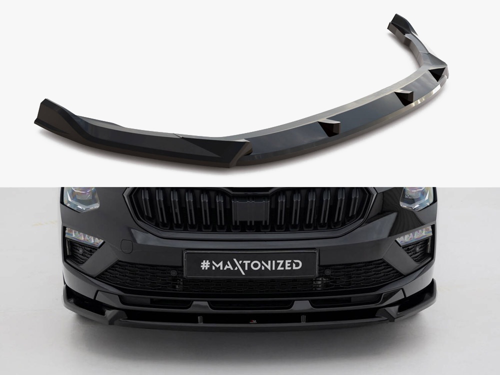Maxton Design Front Splitter V.2 Skoda Kamiq Monte Carlo Mk1 Facelift, view 1